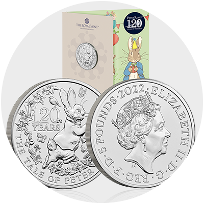 The Tales of Peter Rabbit £5 Coin